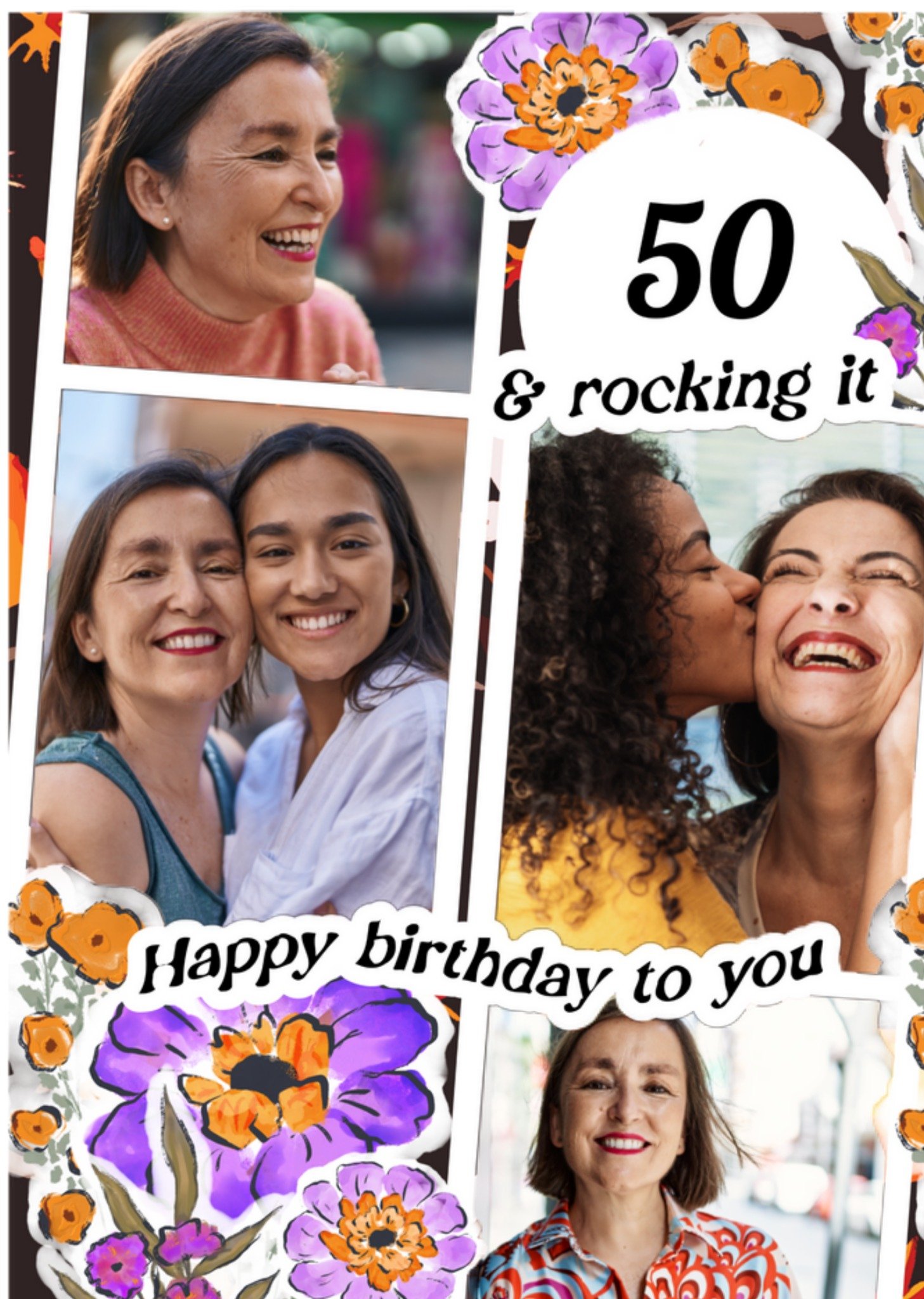 Verjaardagskaart - 50 jaar - fotokaart