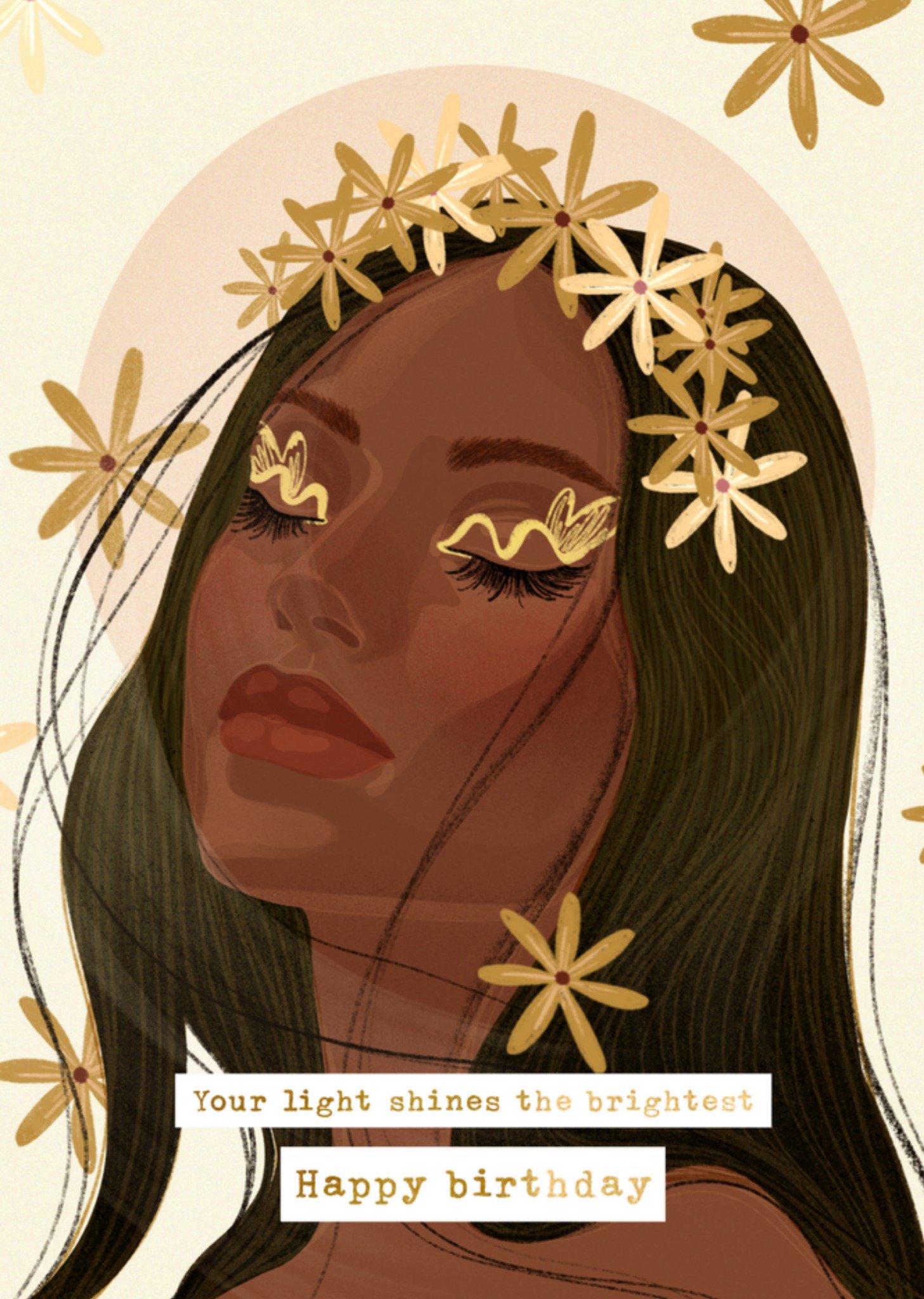 Greetz Verjaardagskaart portret birthday Standard Card