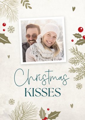 Papercute | Kerstkaart | Christmas kisses | Met foto