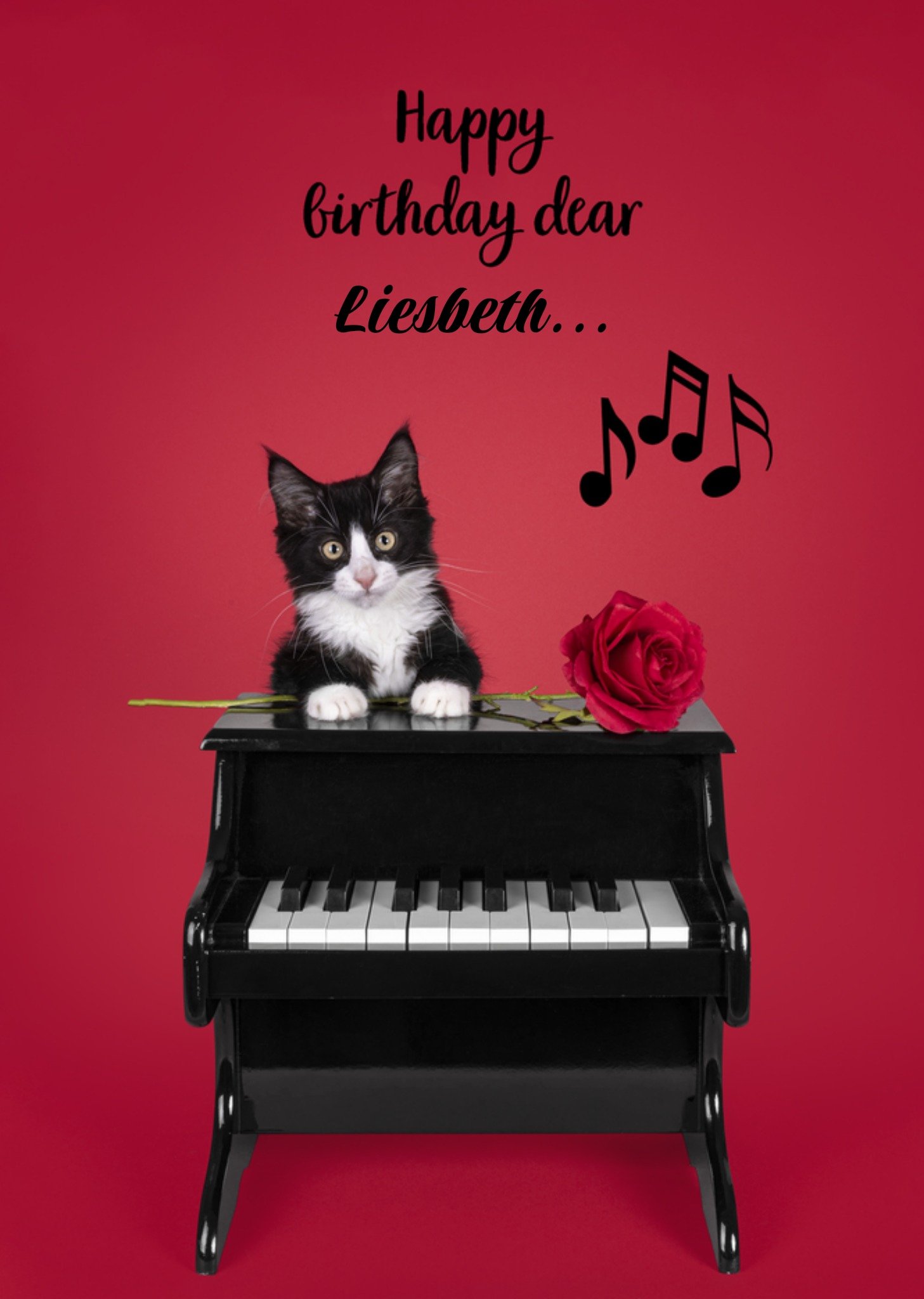 Verjaardagskaart Muziek Met naam Kaart Catchy Images