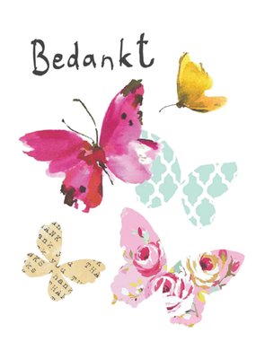 Sooshichacha | Bedankkaart | vlinders