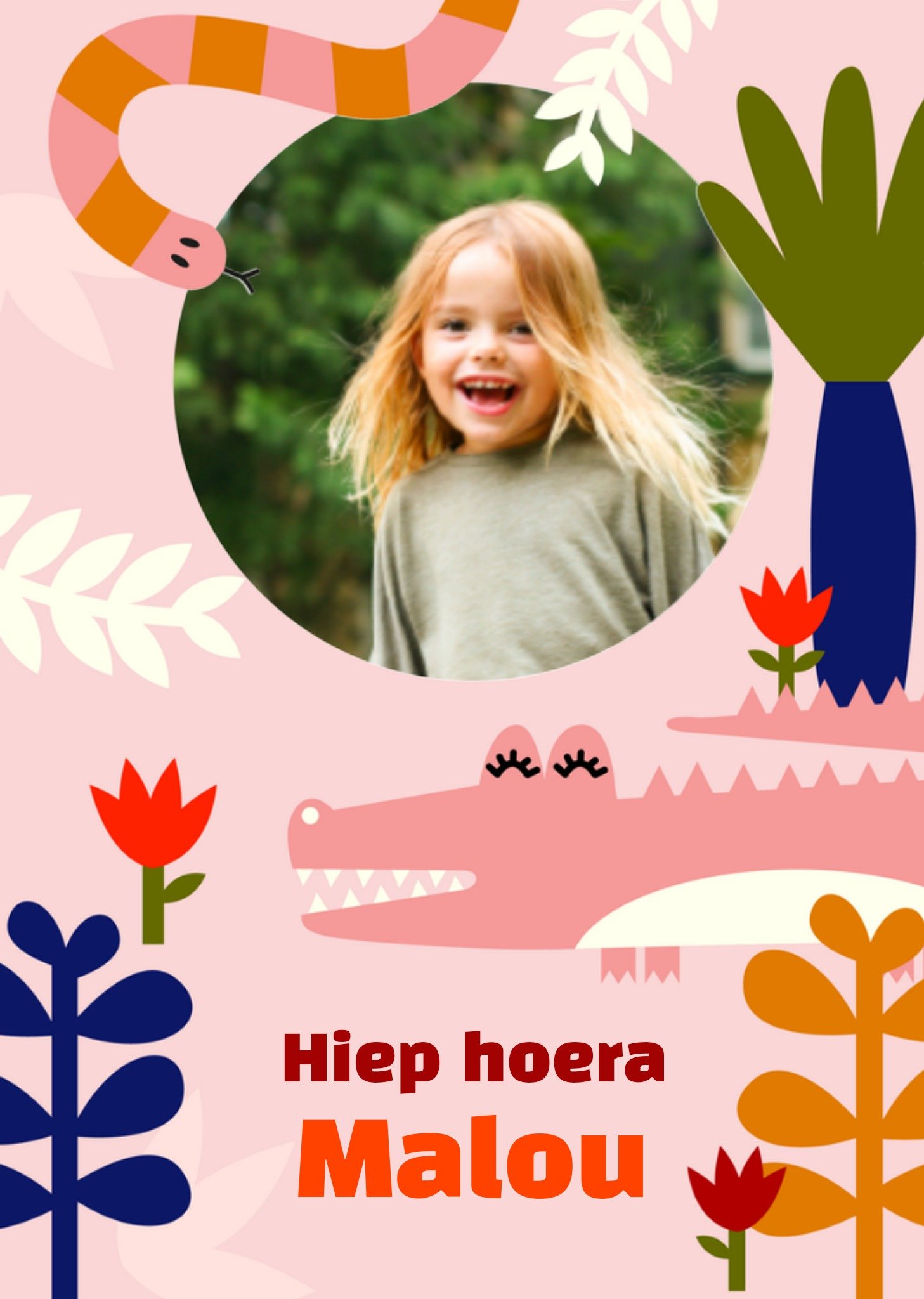 Greetz Verjaardagskaart Meisje Foto Standard Card