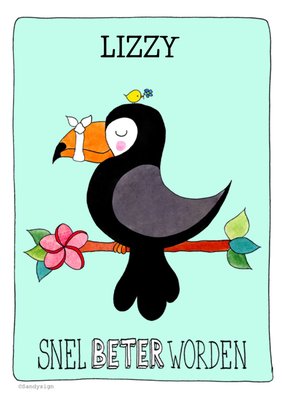 Sandysign | Beterschapskaart | met naam