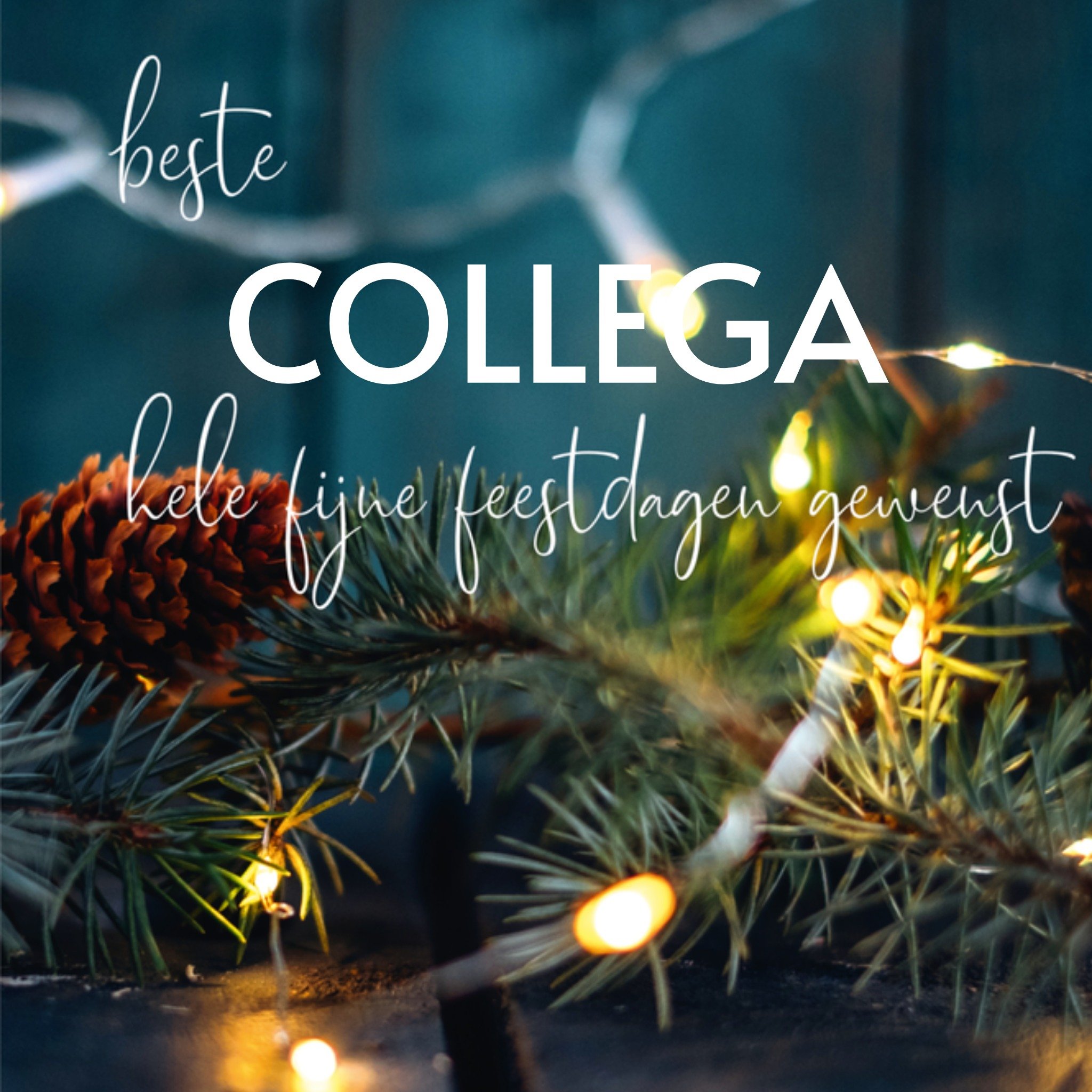 Kerstkaart Collega Paperclip