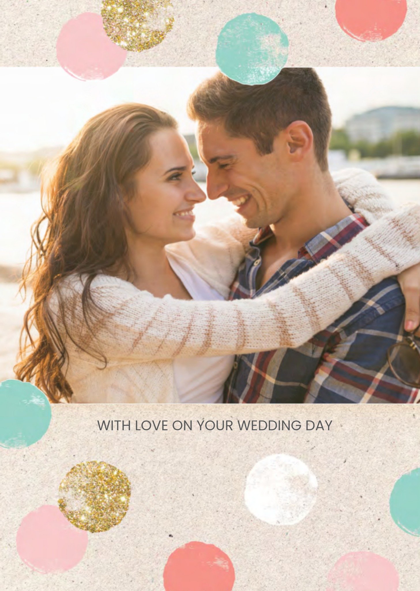 Huwelijkskaart Stippen Foto Kaart Greetz