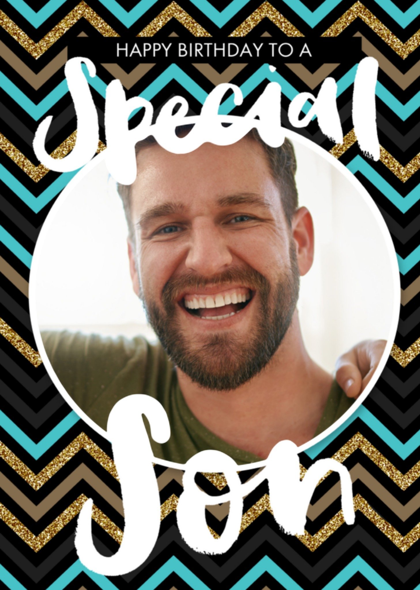 Greetz Verjaardagskaart Special son met foto Standard Card