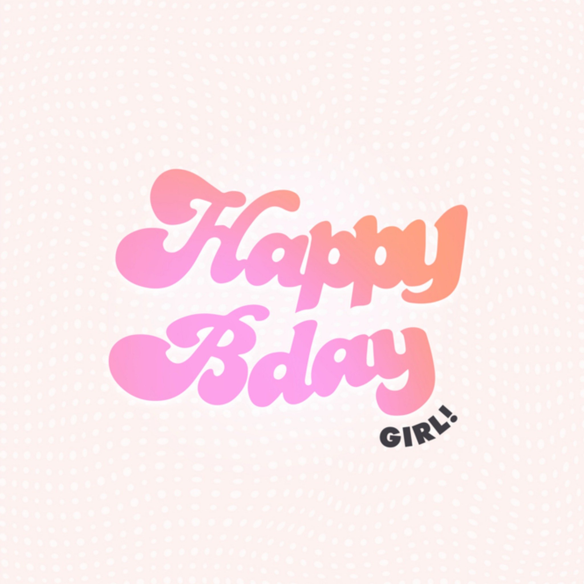 Greetz Verjaardagskaart kleurrijk happy bday Vierkant