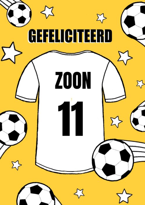 Greetz | Verjaardag | Voetbal | Geel