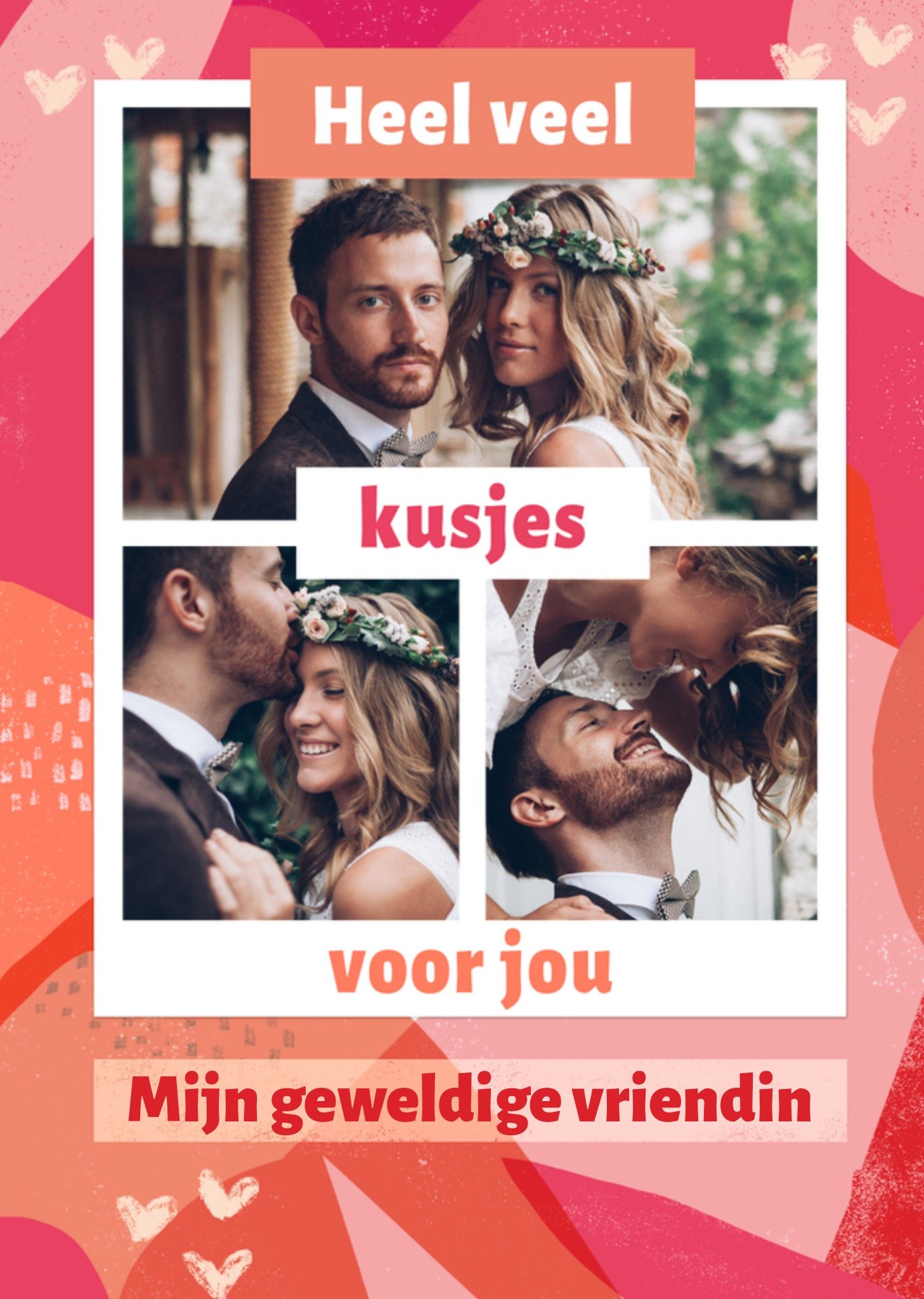 Greetz Valentijnskaart Heel veel kusjes voor jou Aanpasbare foto enn tekst Standard Card