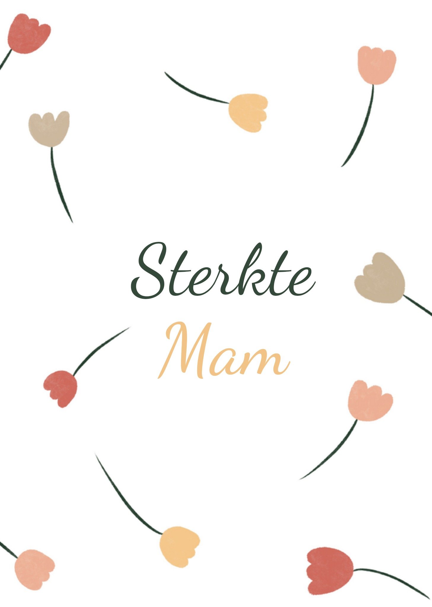 Greetz Beterschapskaart Moeder Bloemen Standard Card