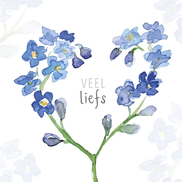 Veel Liefs kaart | Michelle Dujardin | Bloemen