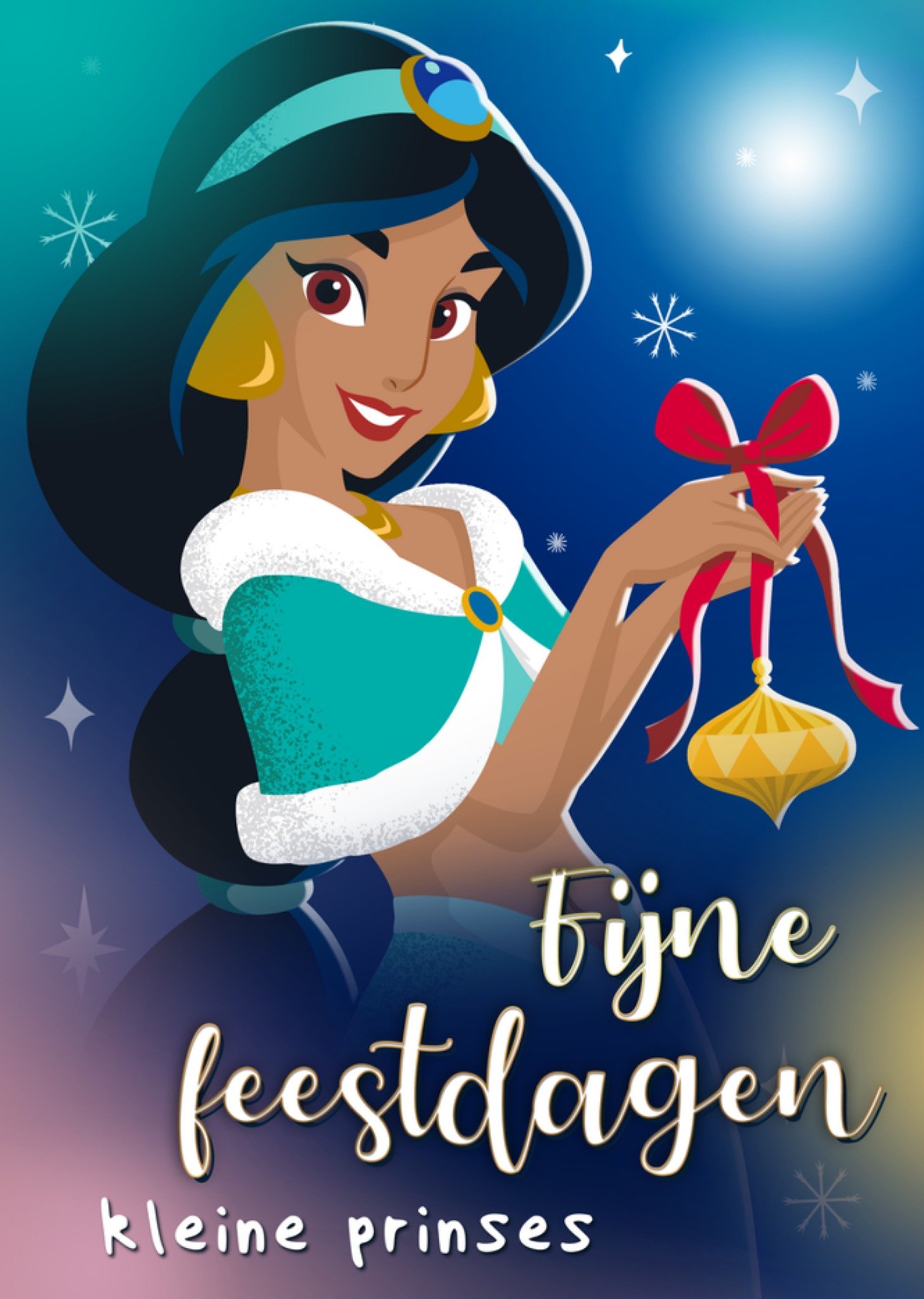 Disney Kerstkaart Jasmine Disney Prinsessen