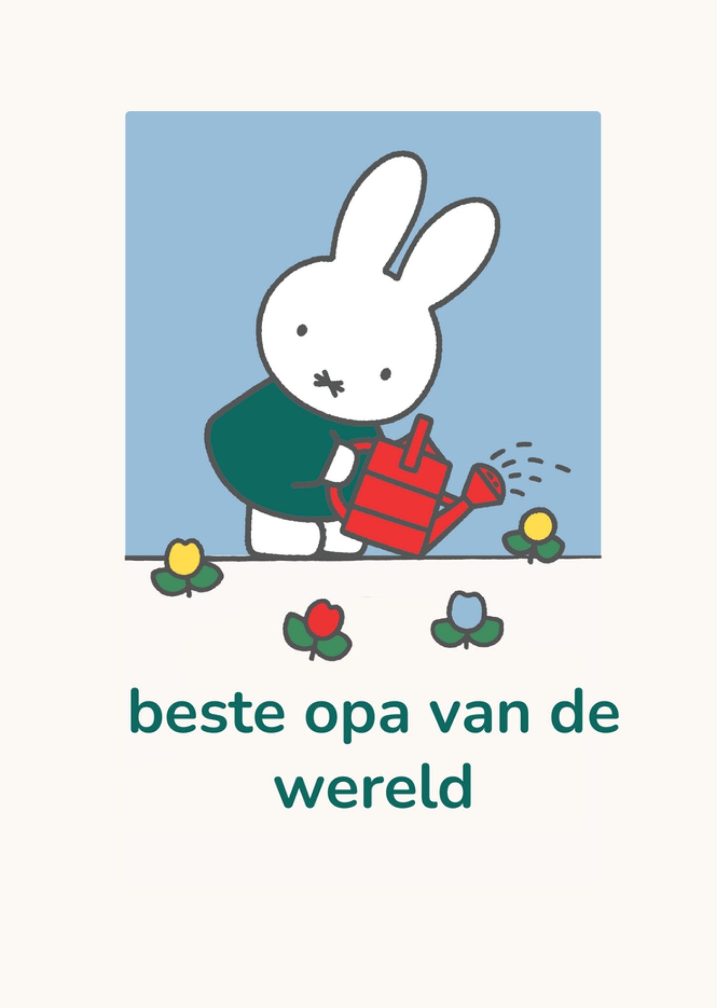 Nijntje Miffy Vaderdagkaart Beste opa van de wereld Standard Card