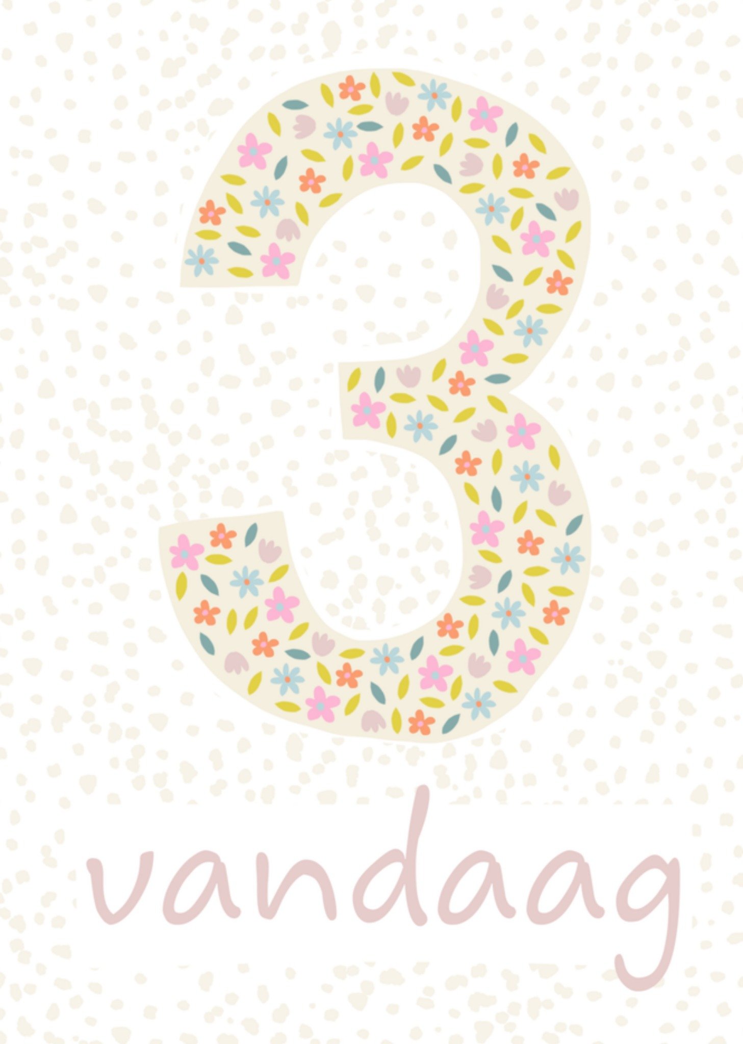 Greetz Verjaardagskaart 3 vandaag Standard Card