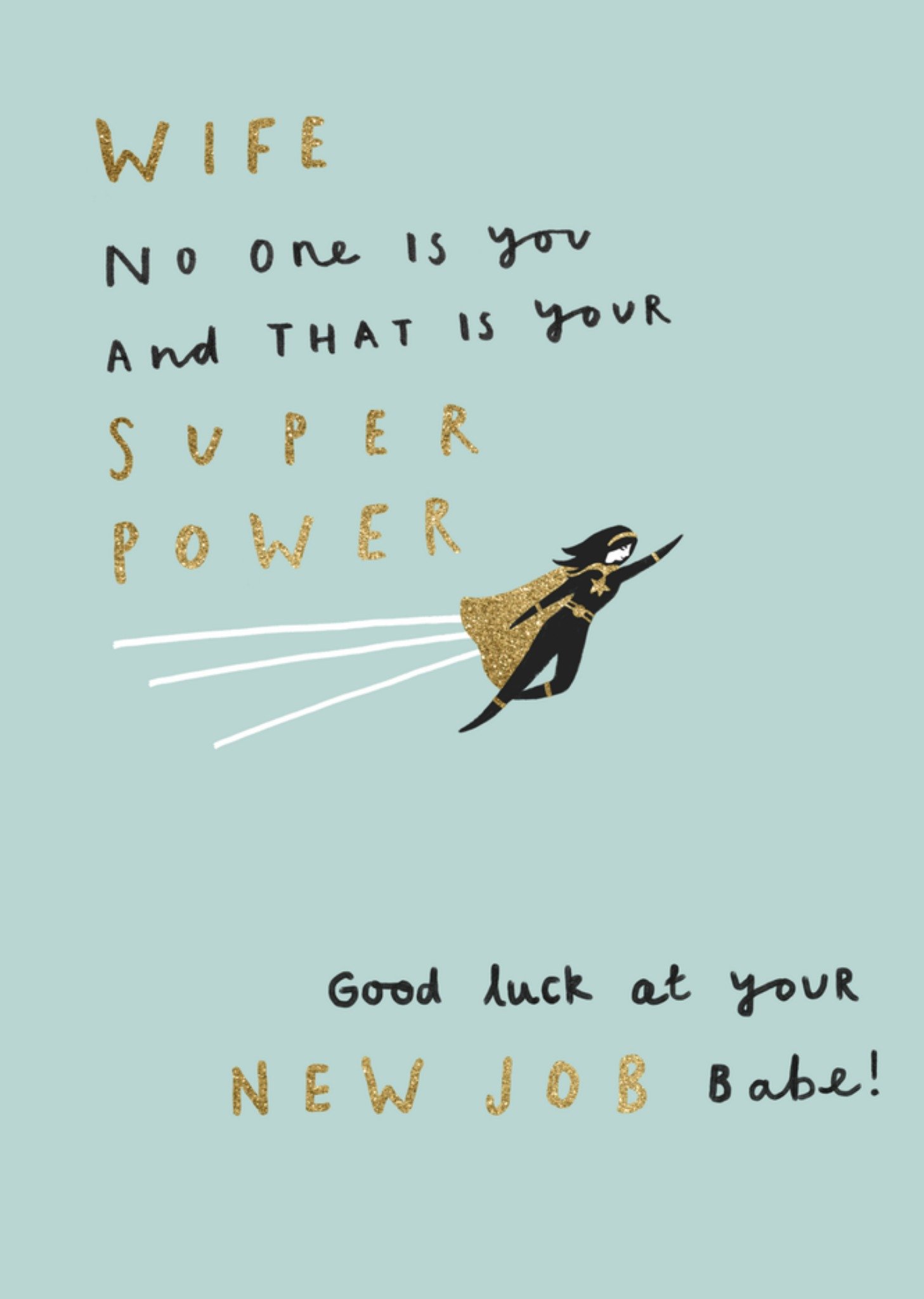 Nieuwe woning super power wife Kaart UK Greetings