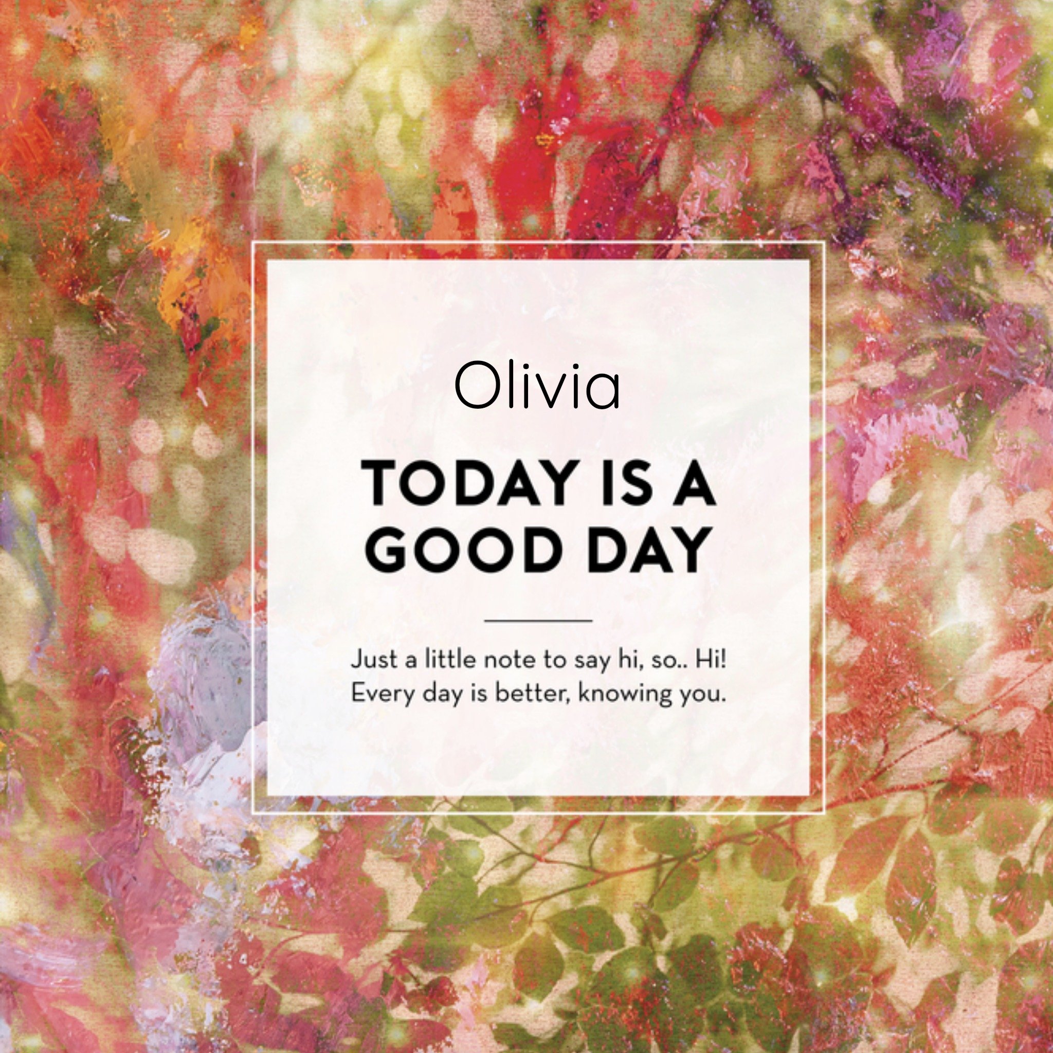 Zomaar kaart Abstract Vierkante Kaart The Gift Label