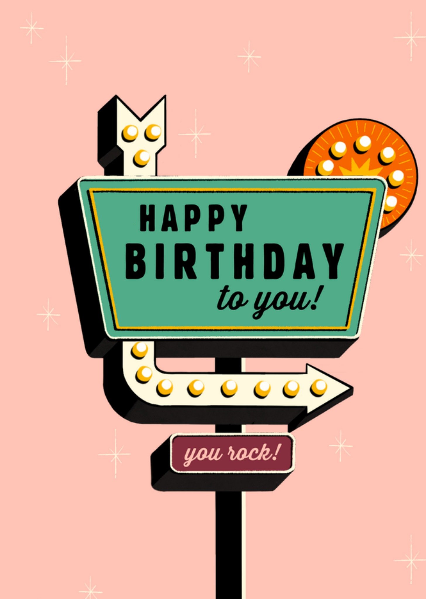 Verjaardagskaart you rock! Kaart Greetz