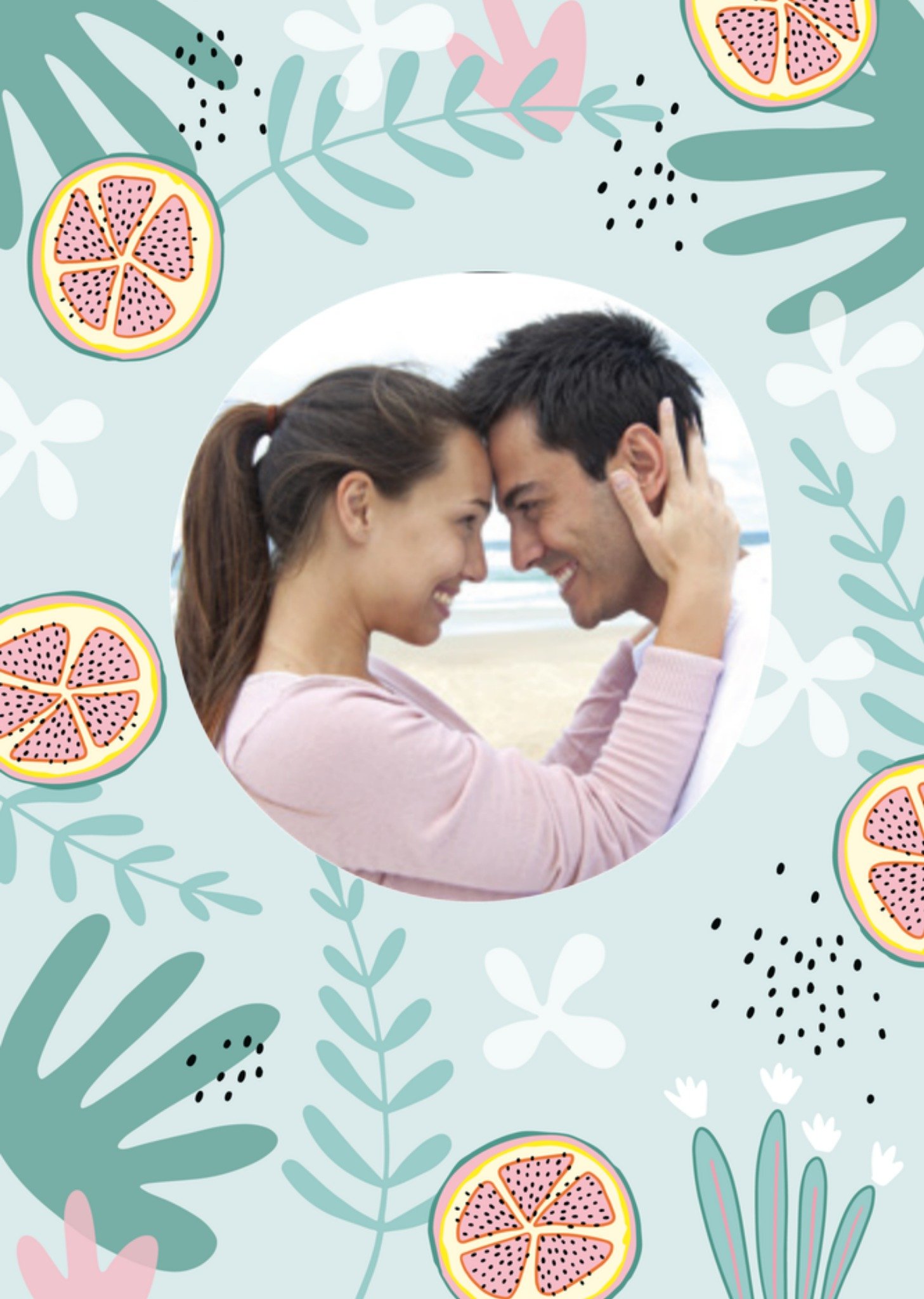 Huwelijksjubileum fotokaart Kaart Funny Side Up