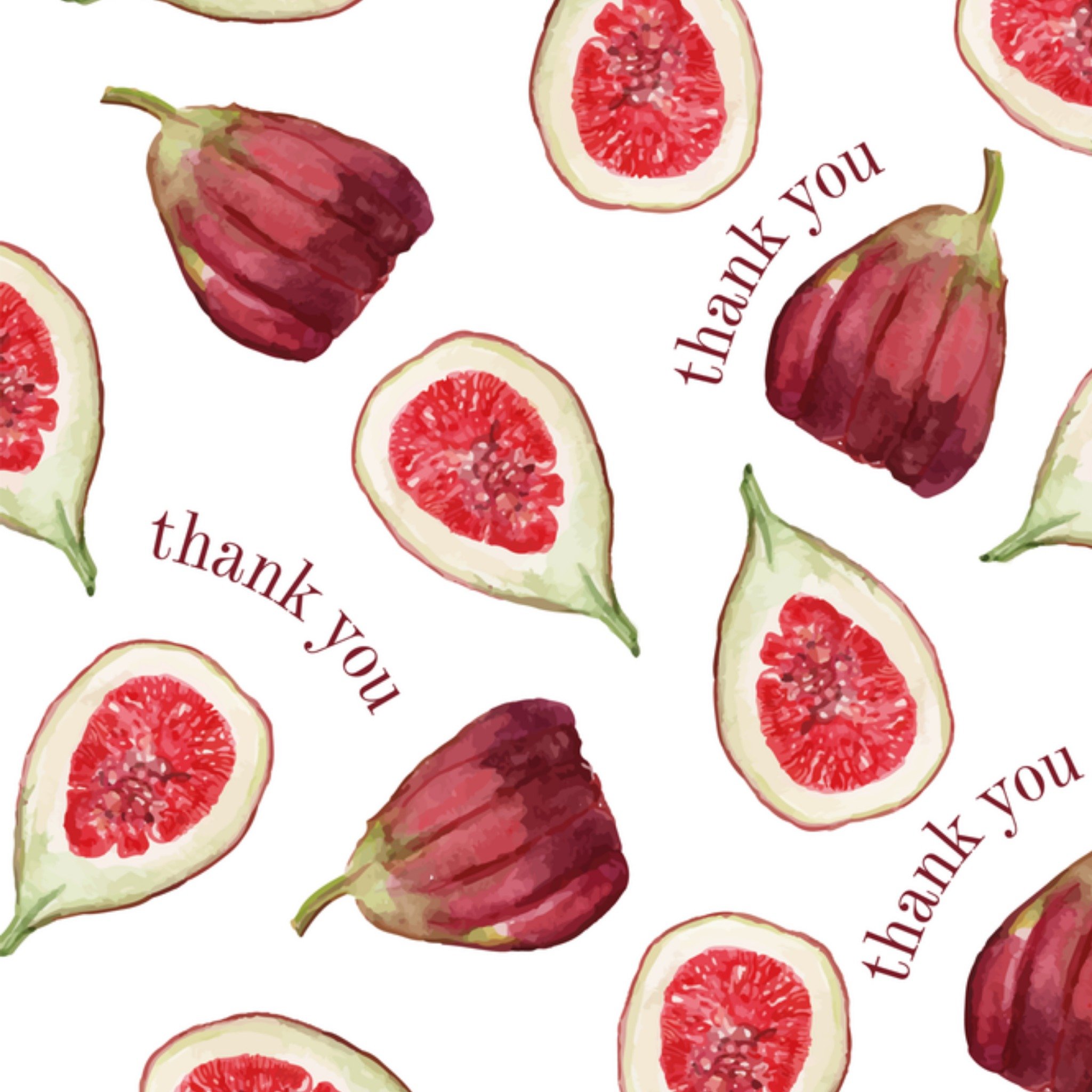 Greetz Bedankkaart fruit thank you Vierkant