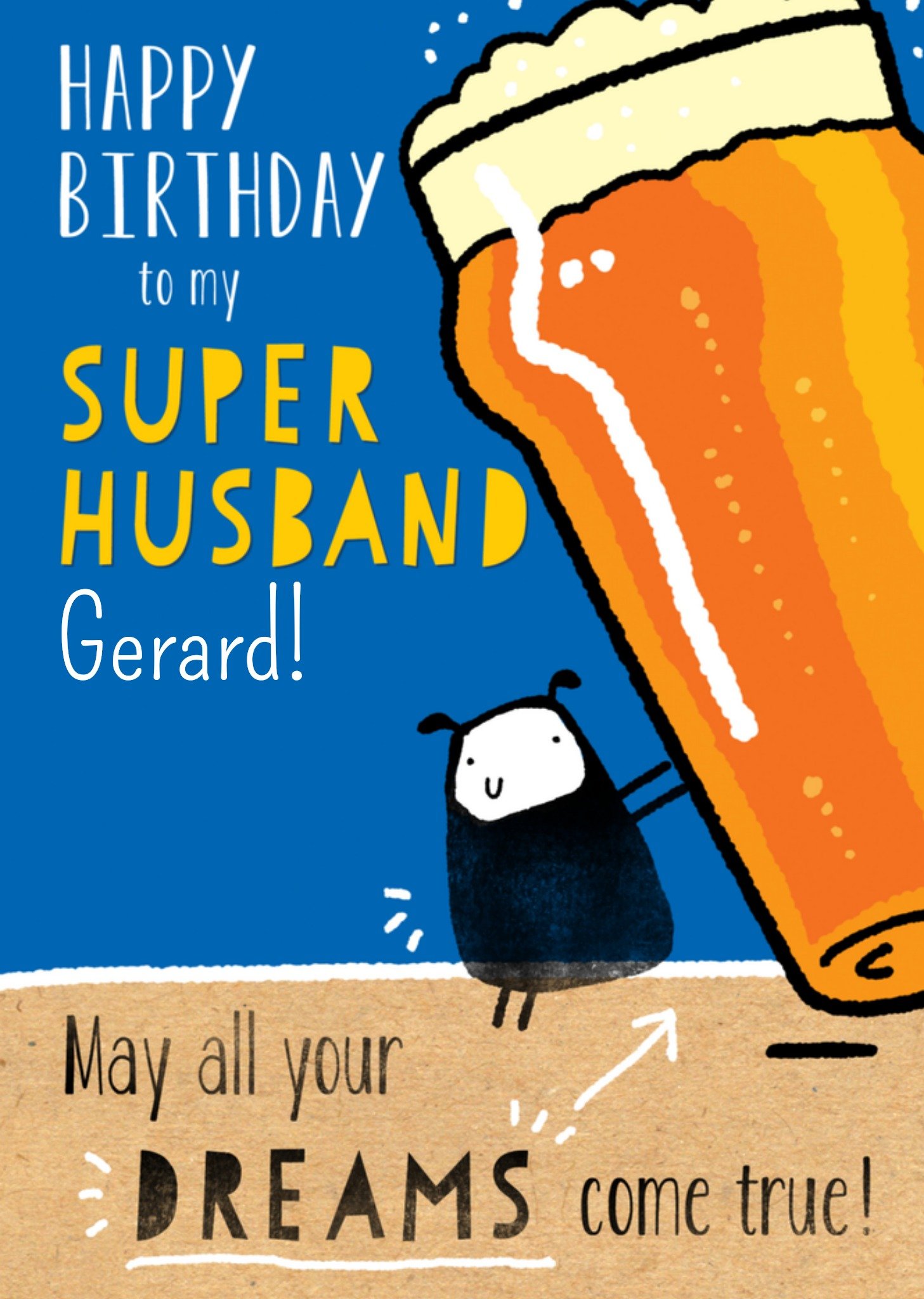 Verjaardagskaart met naam Kaart Jerry Tapscott