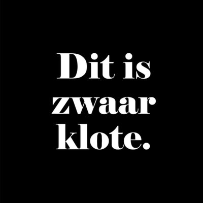 Greetz | Gezakt kaart | zwaar klote