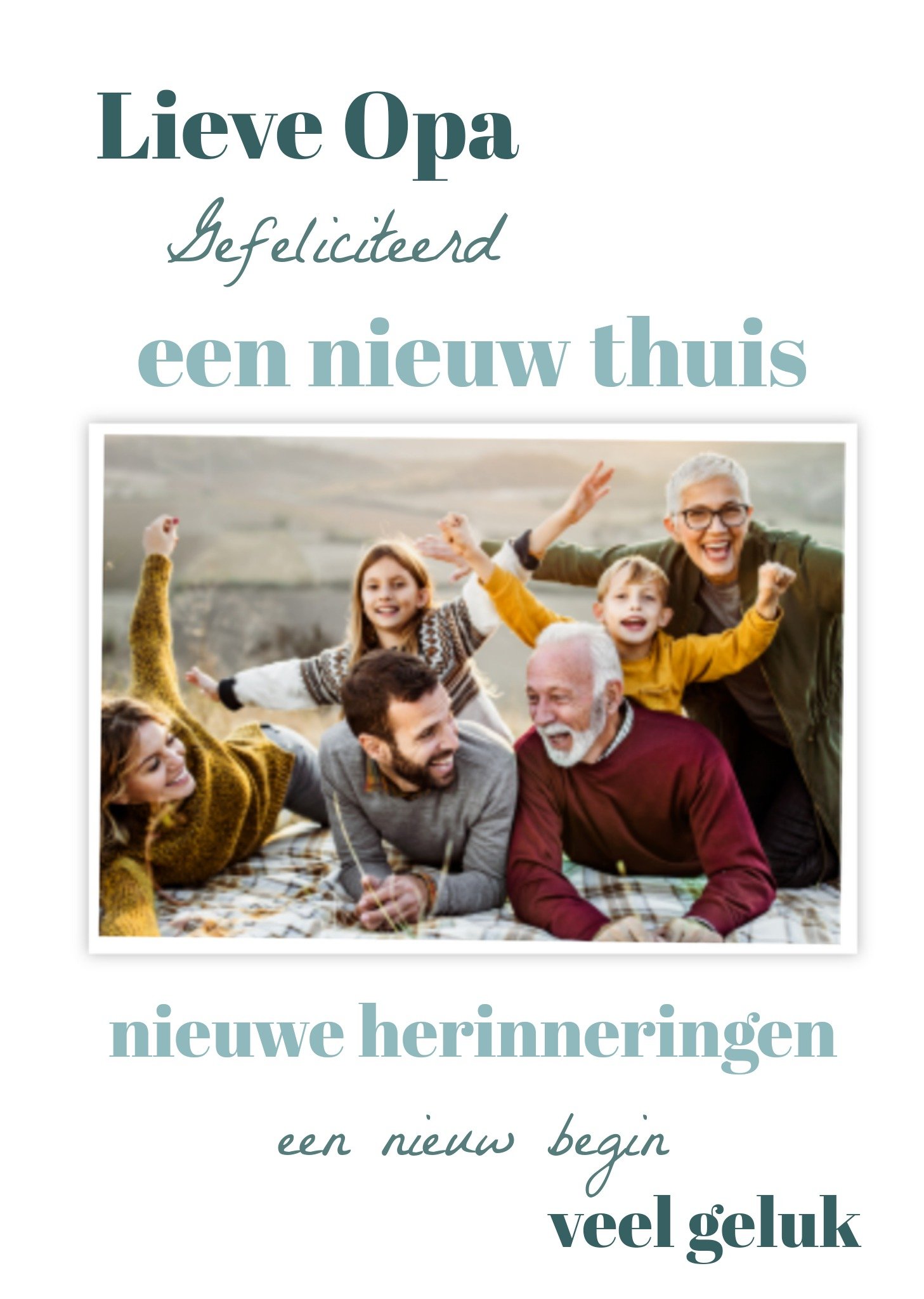 Verhuiskaart Opa Foto Kaart Greetz