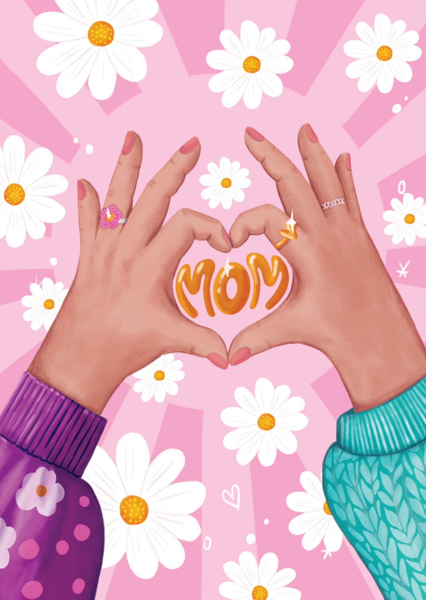 Moederdagkaart Mom Aniet Illustration