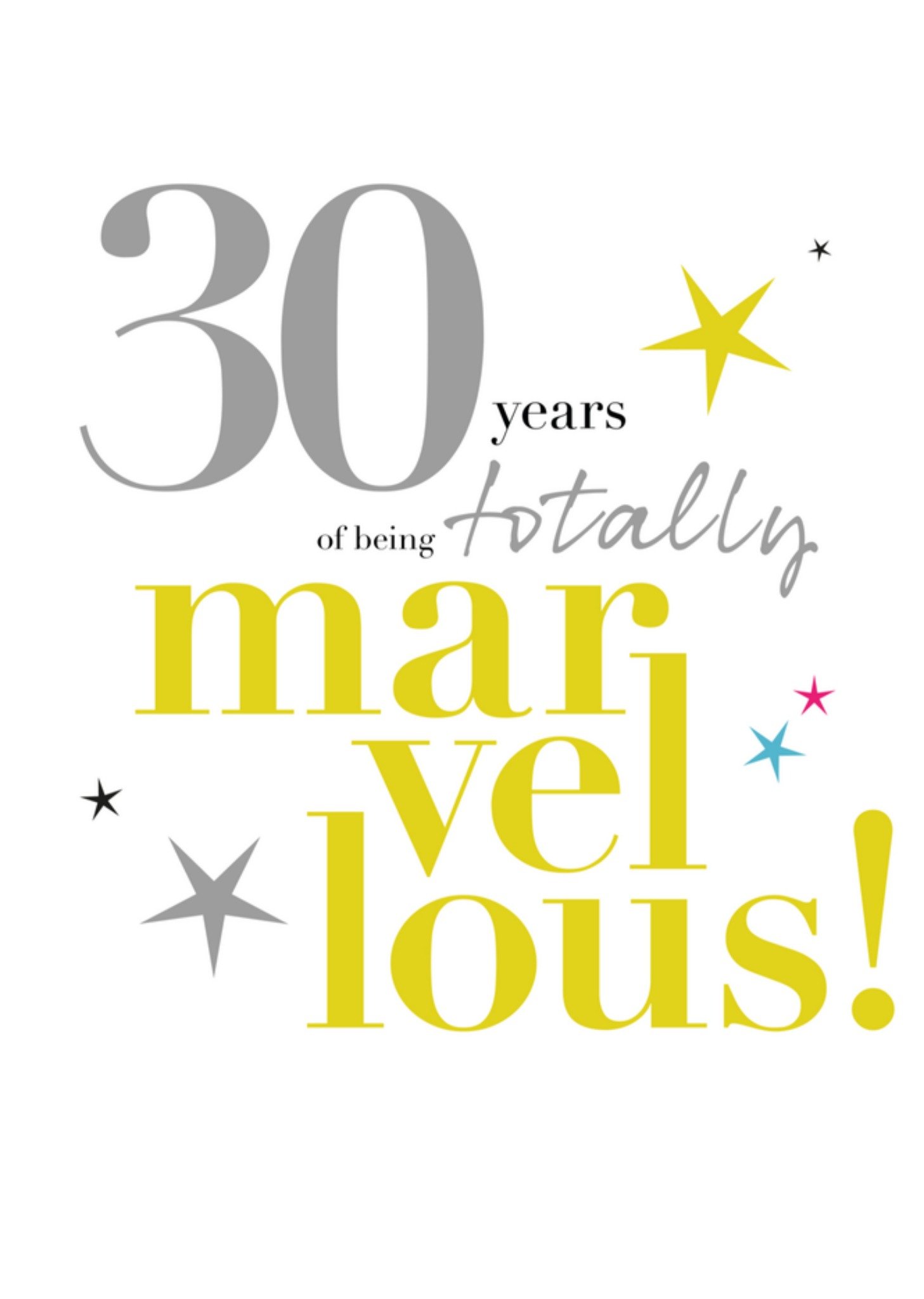 Verjaardagskaart 30 jaar Kaart Papagrazi