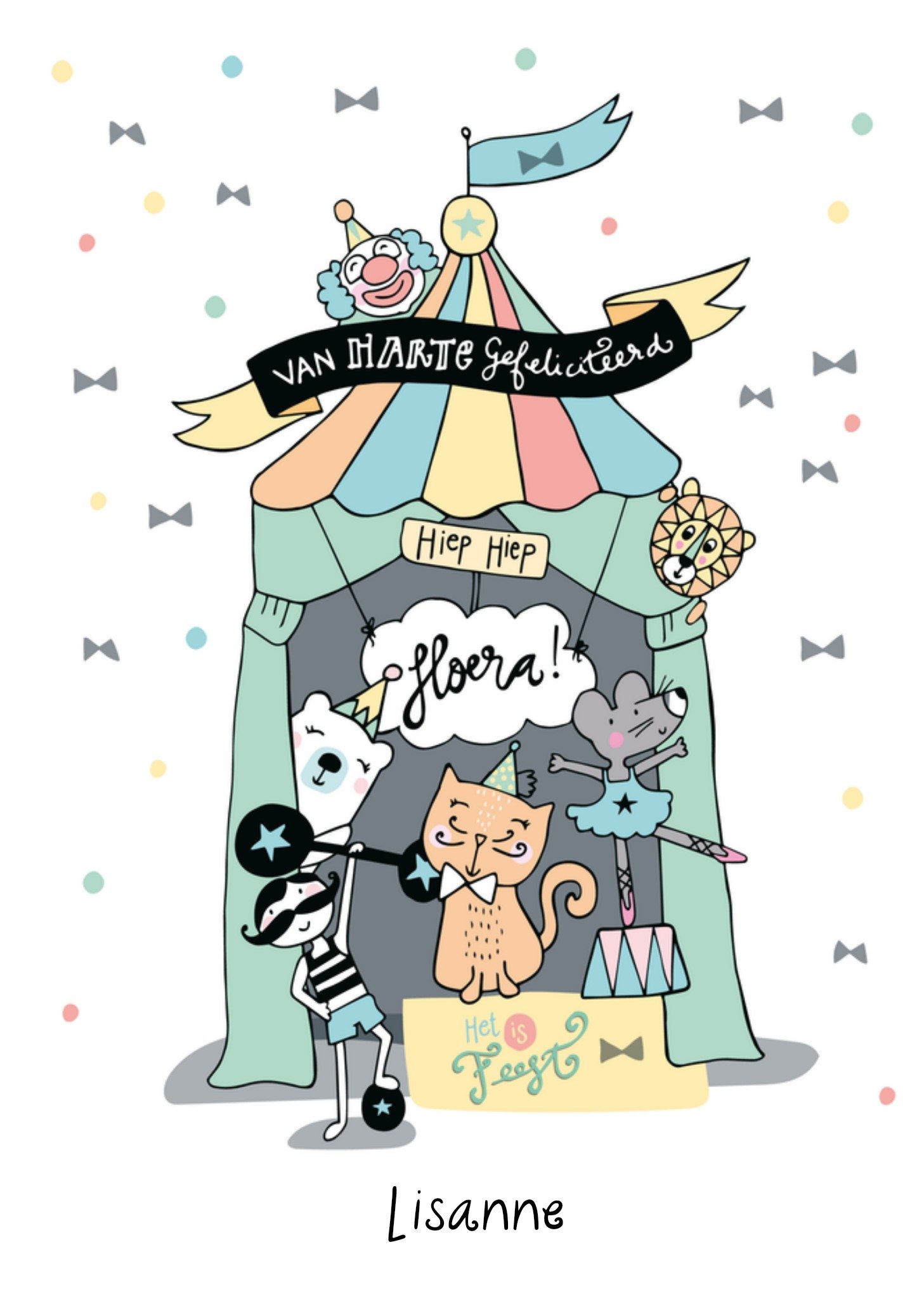 Verjaardagskaart Feesttent Kaart Funny Side Up