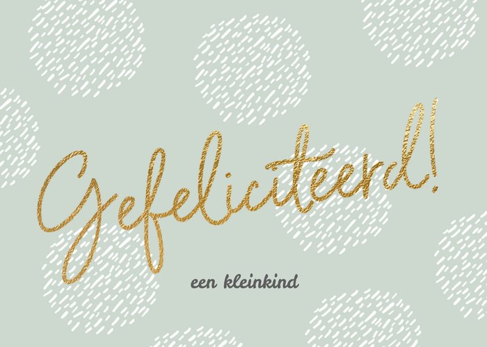 Luckz | Geboortekaart | goud | kleinkind