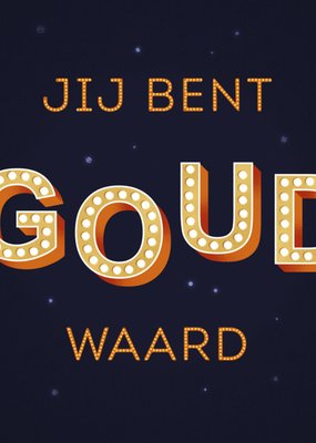 Greetz | Bedankkaart | jij bent goud waard