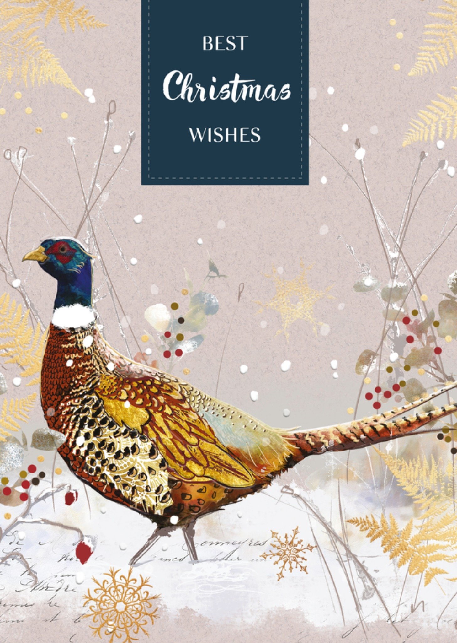 Kerst Fazant Christmas wishes TMS