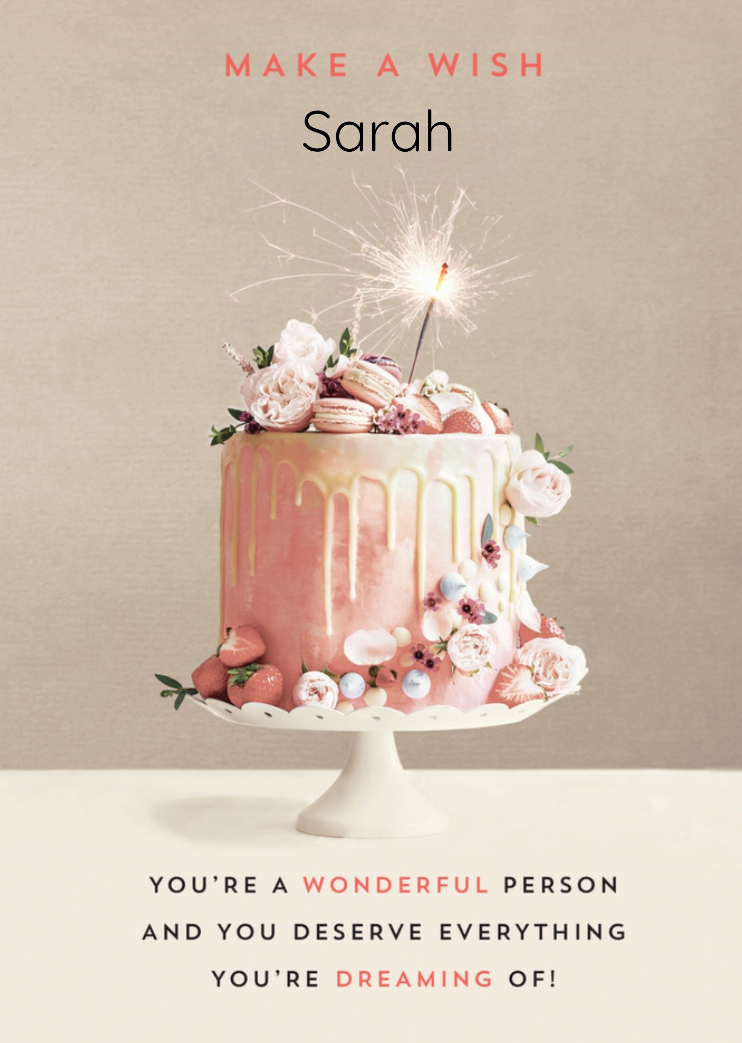 Verjaardagskaart taart Kaart Pigment