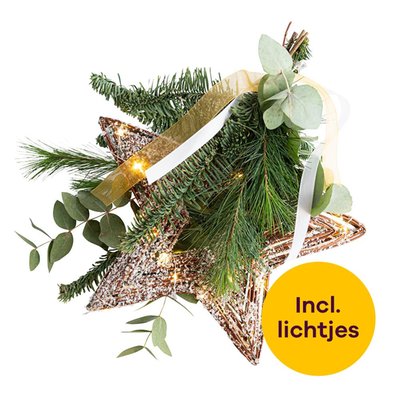 Brievenbus Kerststuk | Kleine Ster 