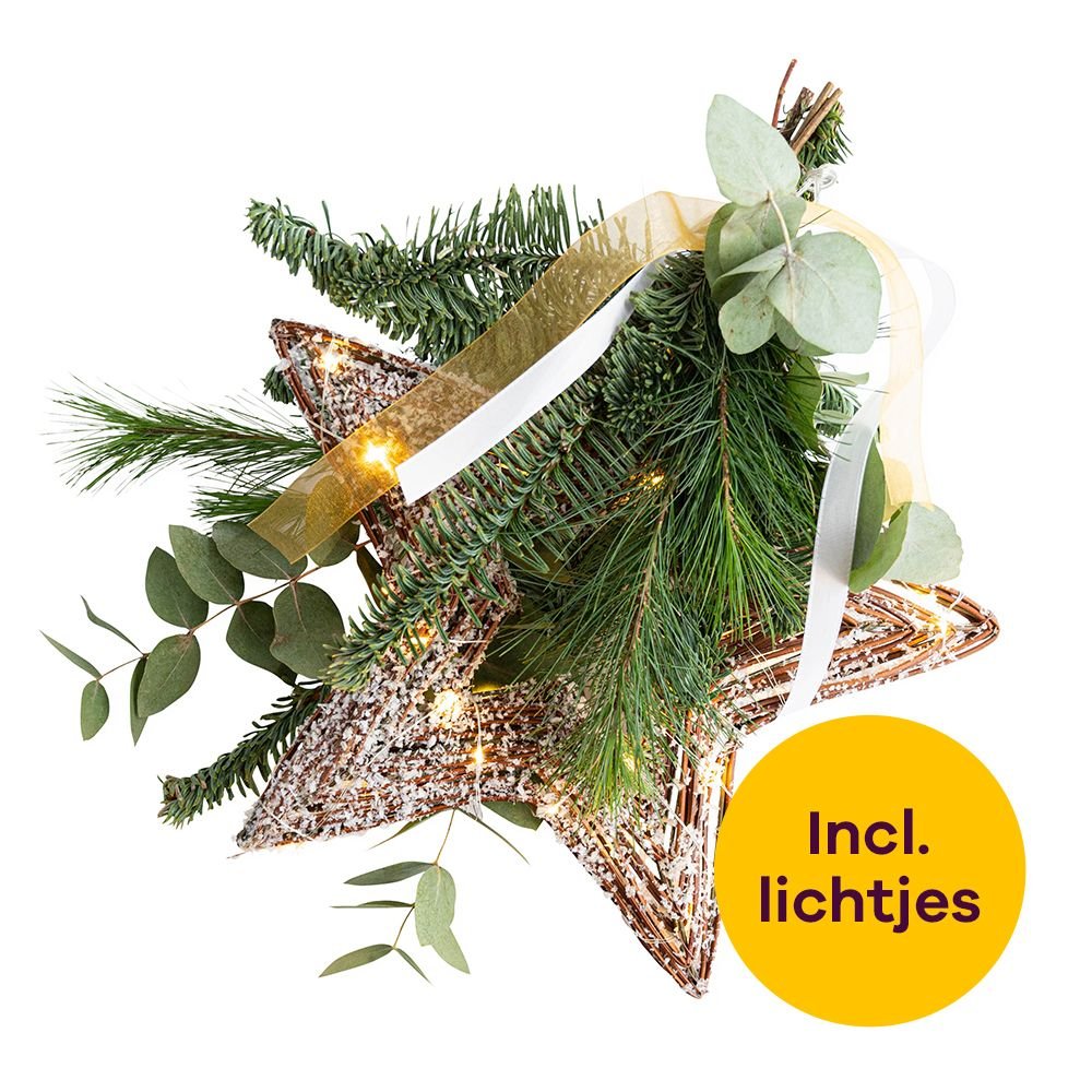 Greetz Brievenbus Kerststuk Kleine Ster Letterbox Flowers