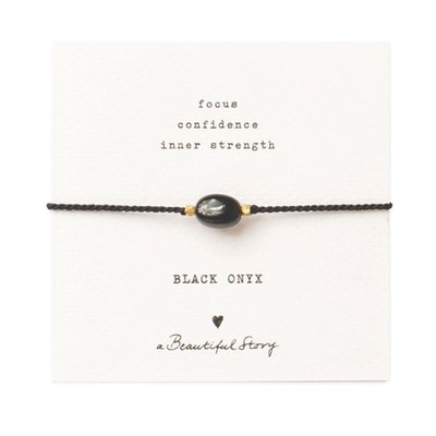 A Beautiful Story | Armband | Zwarte Onyx