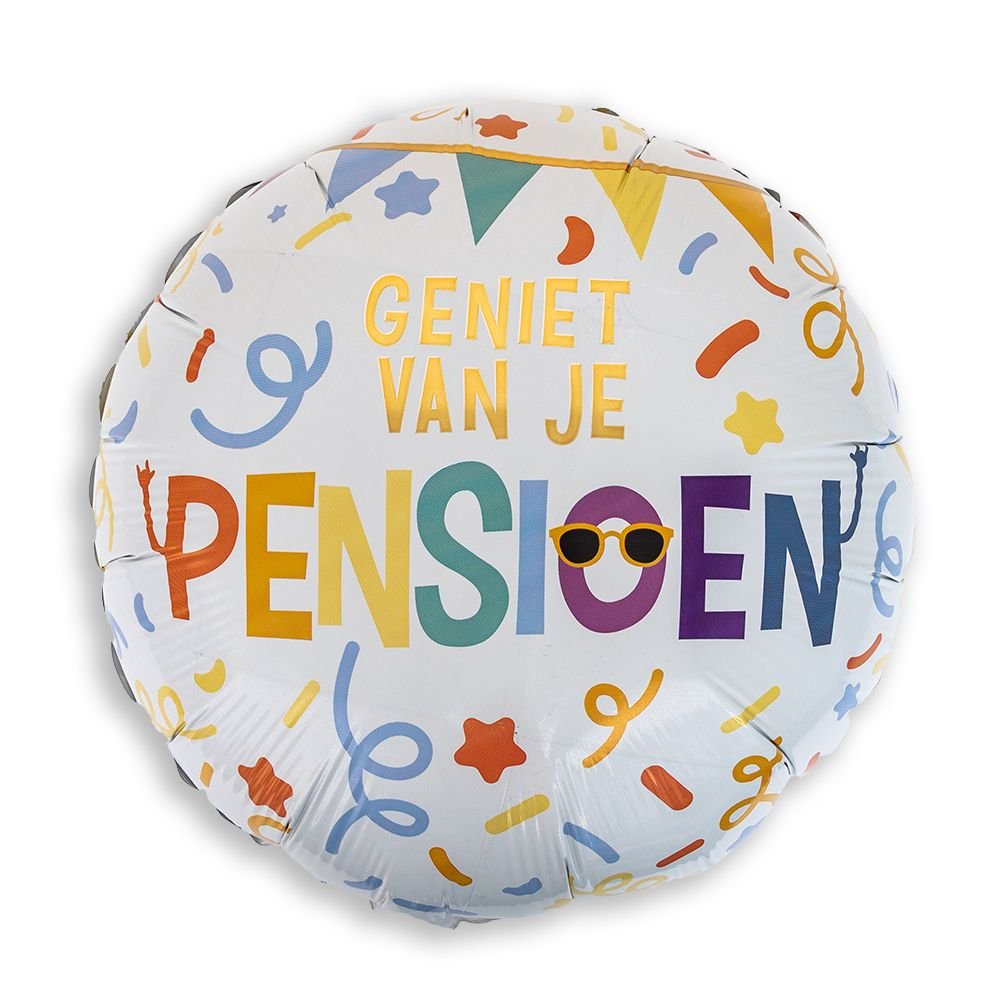 Ballon Geniet van je pensioen Greetz