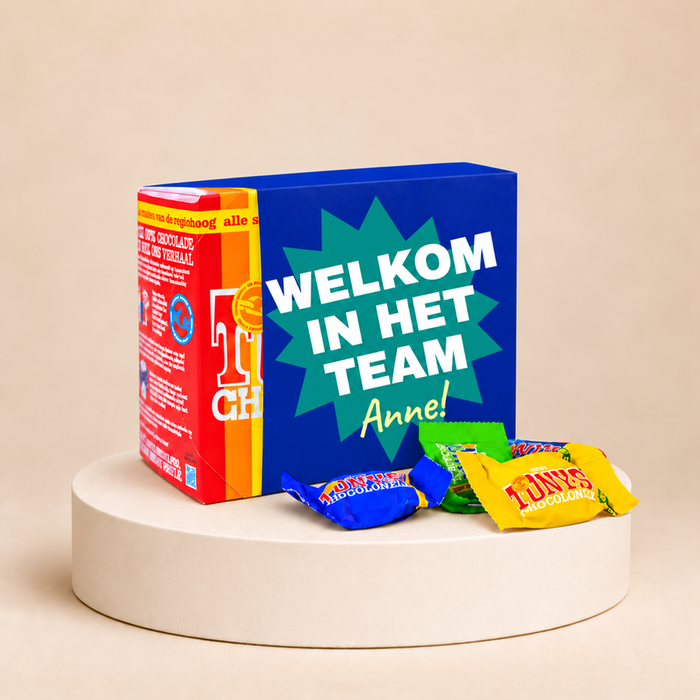 Tony's Chocolonely | Tiny Tony's | Welkom in het team | Naam aanpasbaar