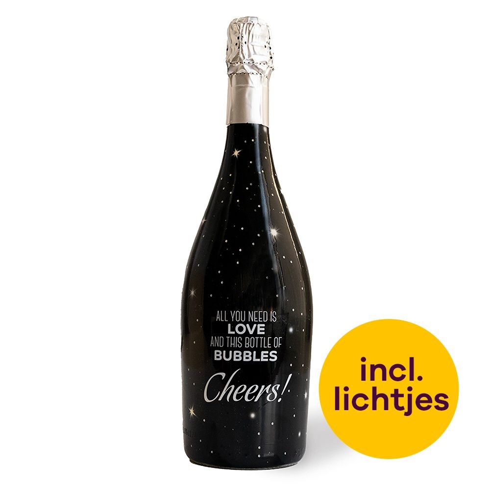 Prosecco Cheers Vino Spumante incl. lampje 750 ml Greetz