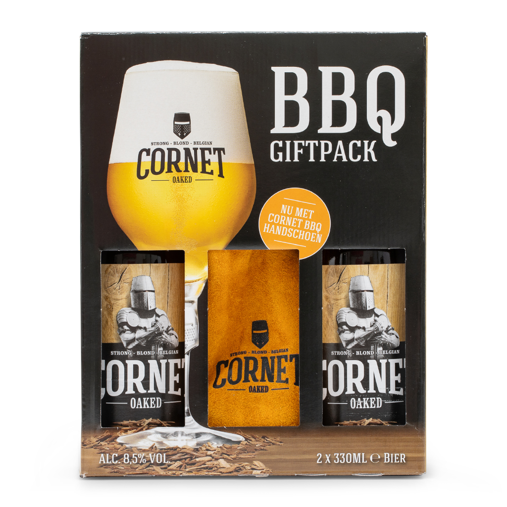 Cornet - Bierpakket en BBQ handschoen - 2 x 33cl