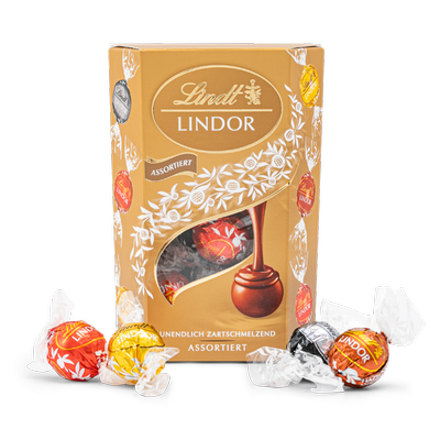 Lindt | LINDOR Cornet Assortiment | 200 gram