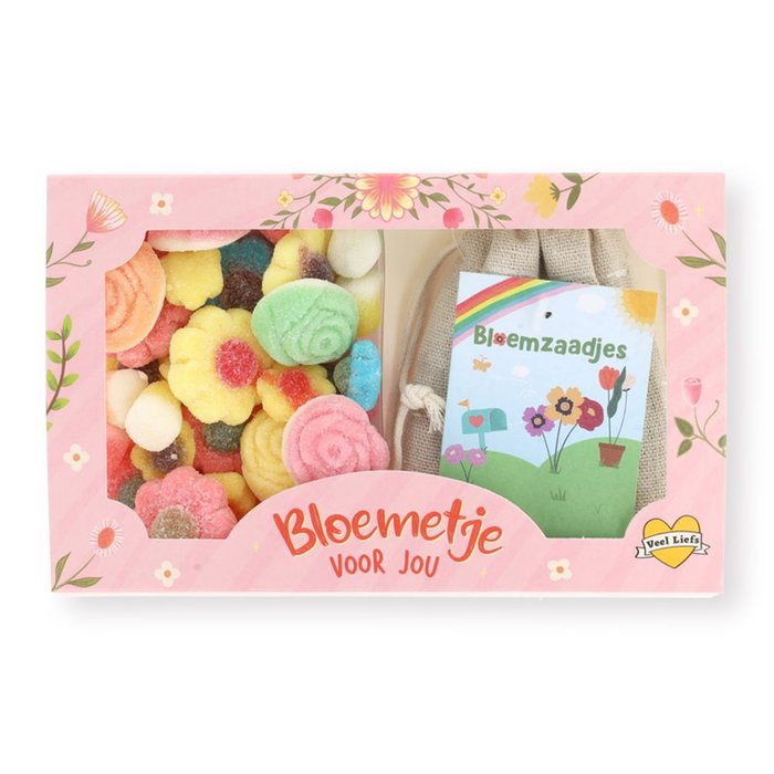 Veel Liefs | Duo setje | Bloemetjes snoepmix | 150g