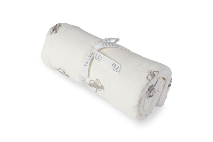 Luxury Bamboo Baby Blanket in White