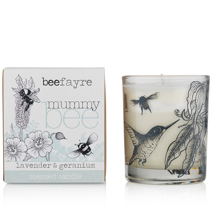Beefayre Mummy Bee Lavender & Geranium Scented Candle