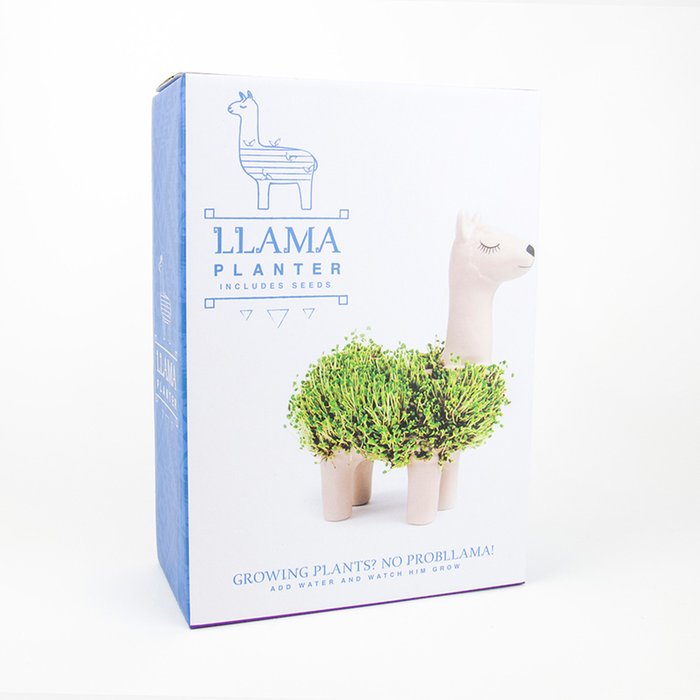 Llama Planter With Seeds