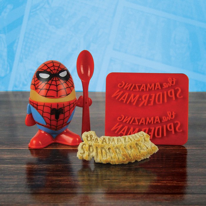 Spiderman Egg Cup and Toast Cutter