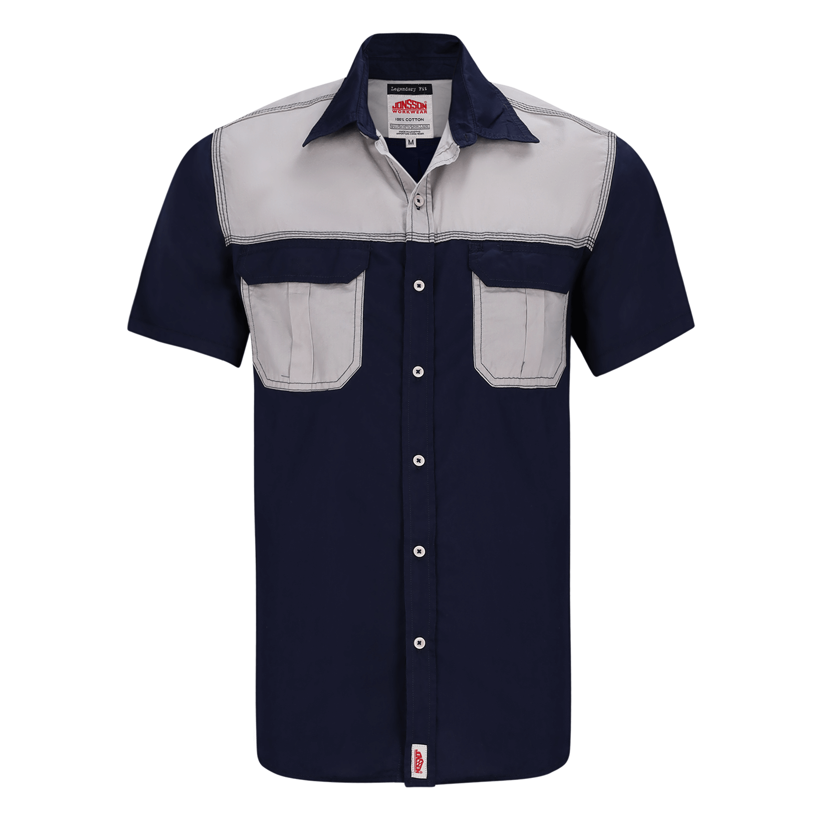 Shop for Legendary Cotton Two-Tone Short Sleeve Shirts