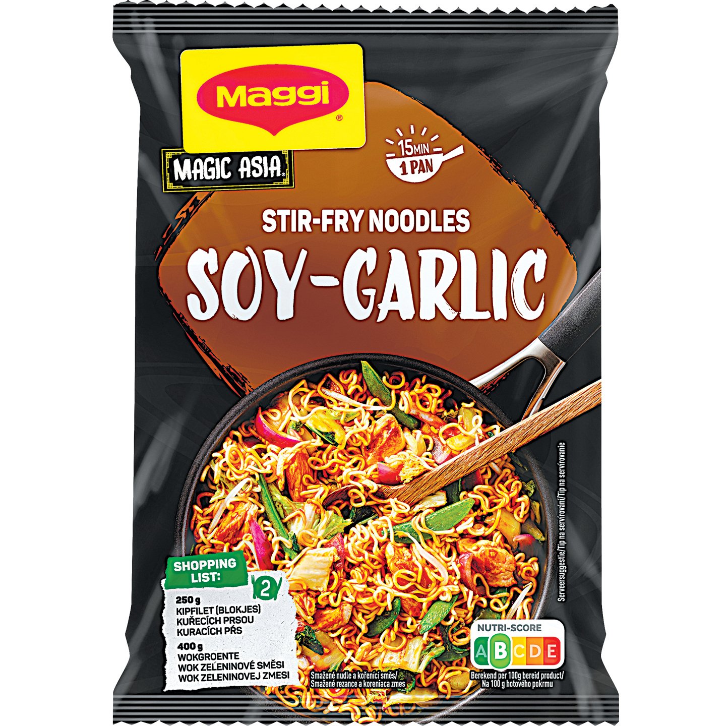 Maggi Magic Asia Fokhagymás - Szójás ízű Pirított Tészta