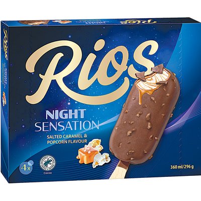 RIOS SÓS KARAMELL-POPCORN ÍZŰ JÉGKRÉM MULTIPACK termékképe
