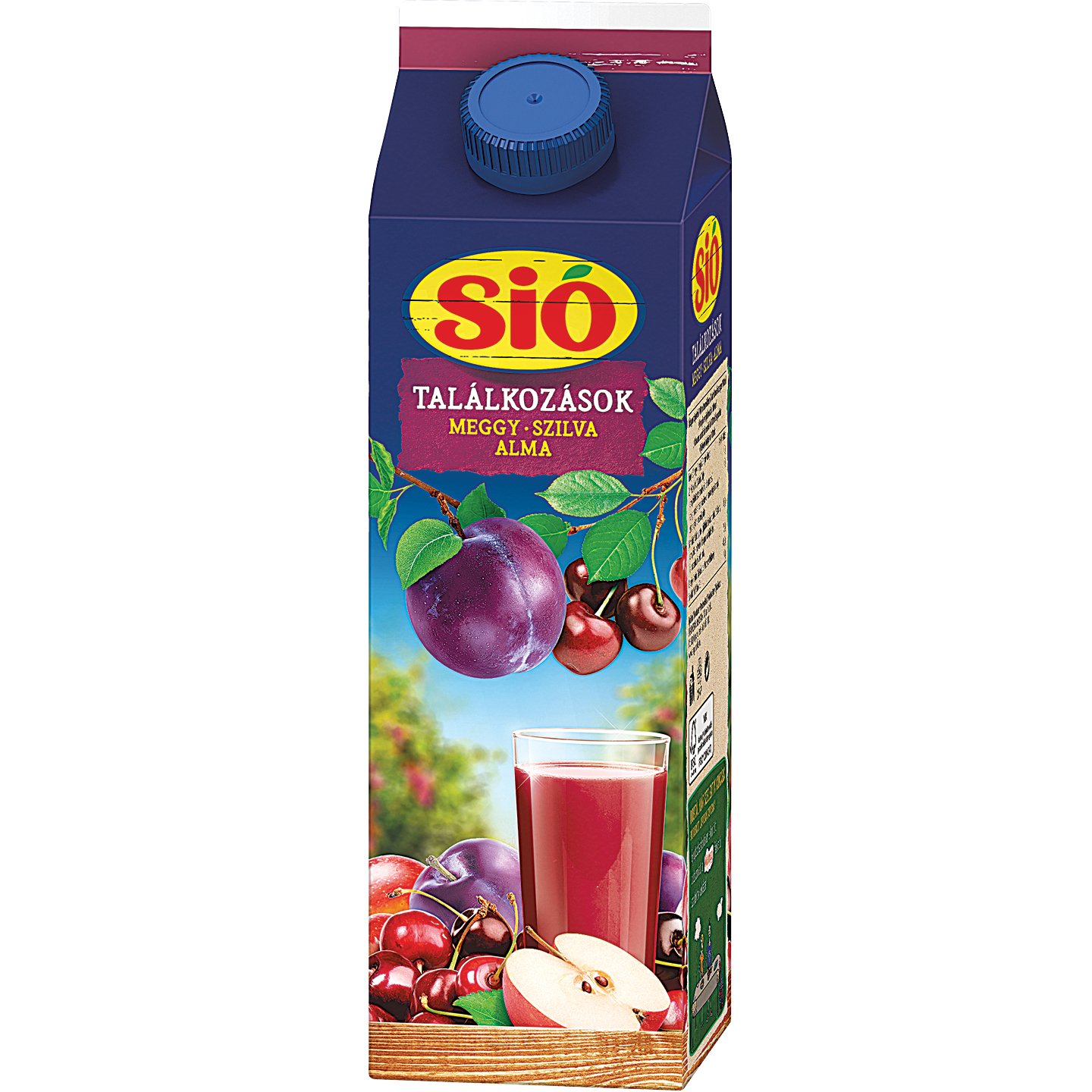 Sió Találkozások Meggy-szilva-alma ízű üdítőital